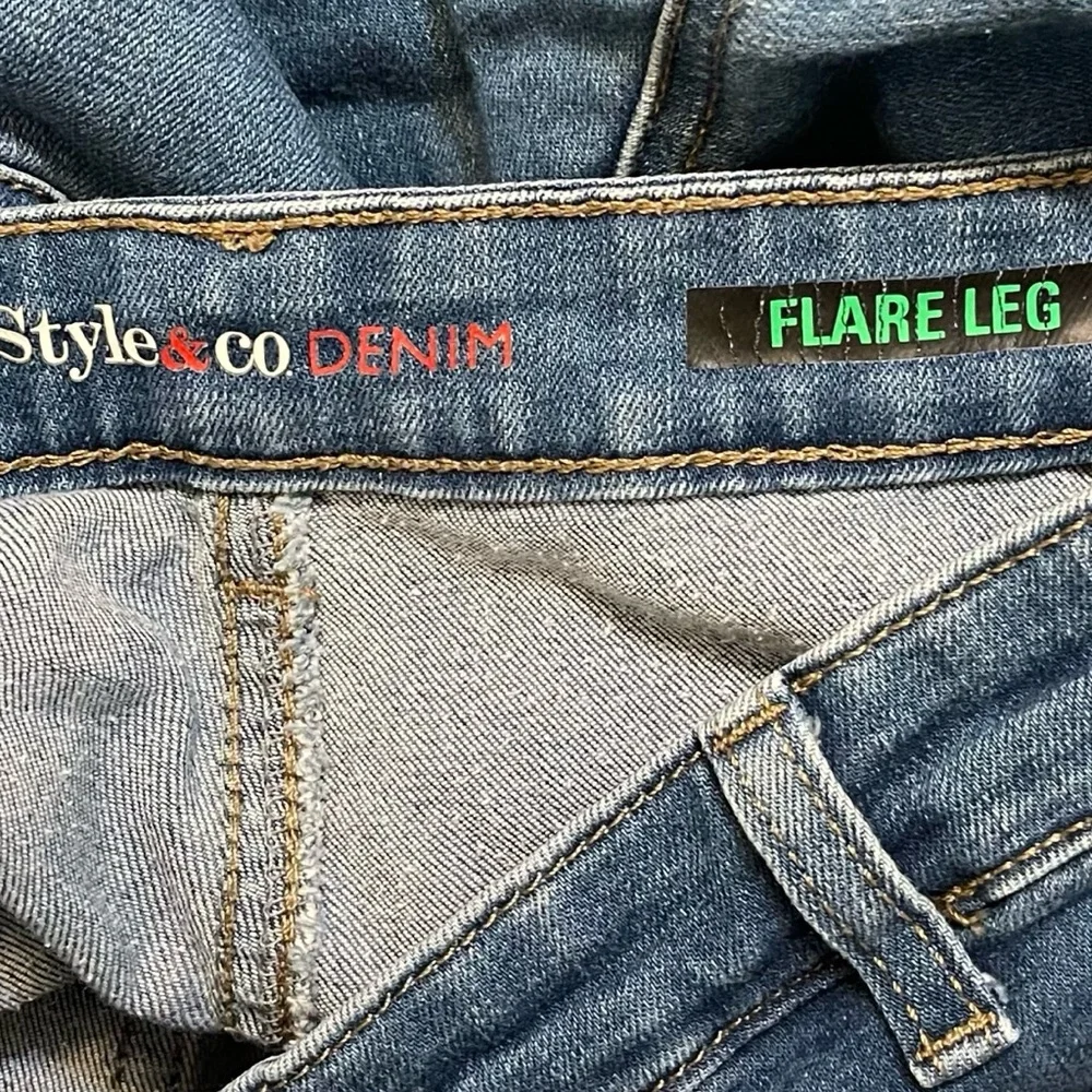 ❤️ Style & Co Retro High Rise Flare Jeans - Picture 8 of 13